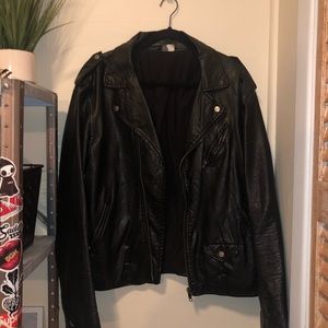 Faux Leather Biker Jacket